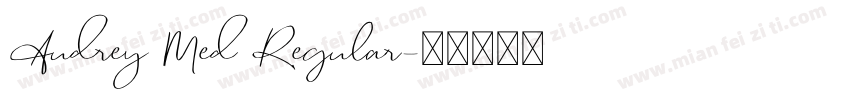 Audrey Med Regular字体转换